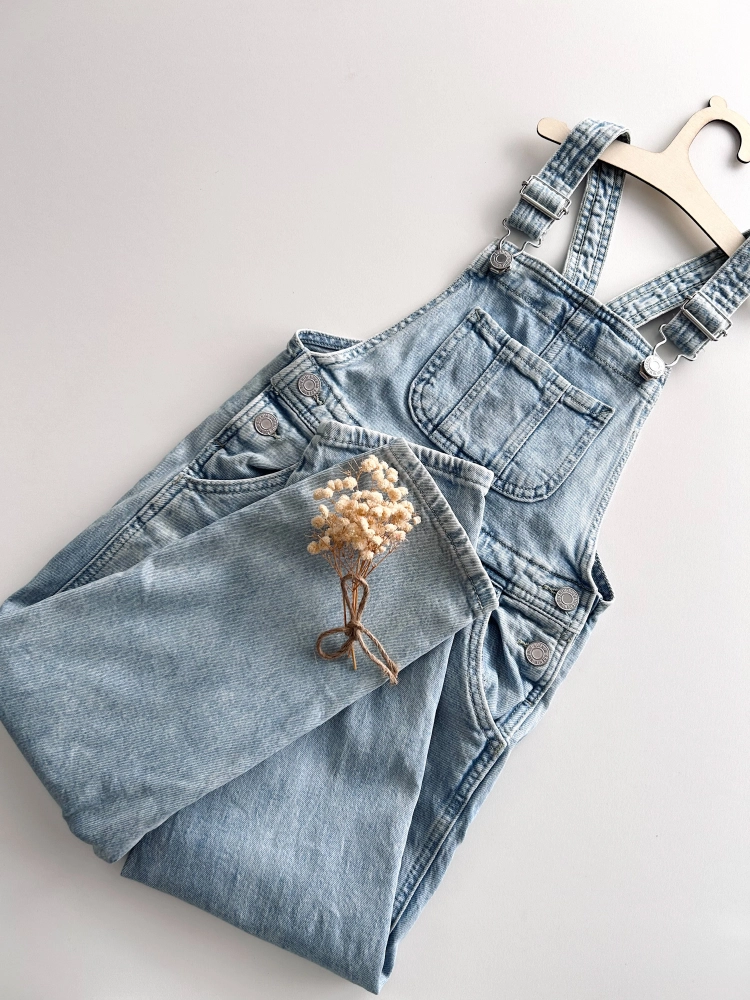 Ogrodniczki jeansowe 116 cm H&M