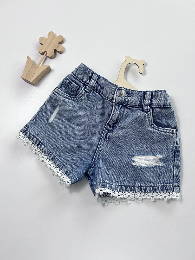 Spodenki jeansowe 128 cm F&F