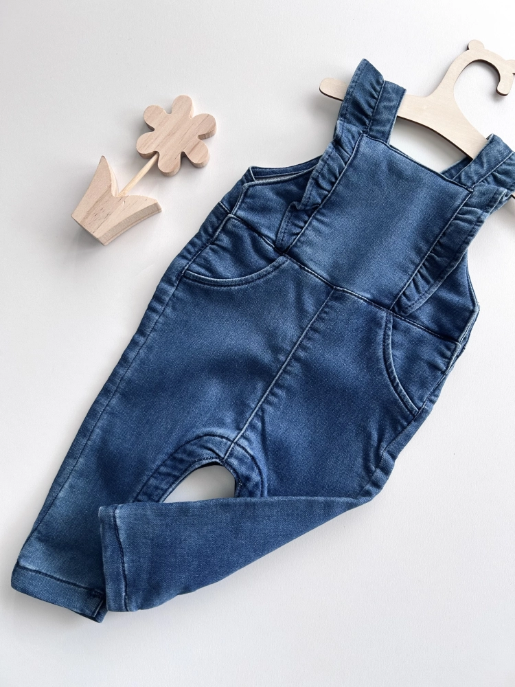 Ogrodniczki jeansowe 68 cm OVS