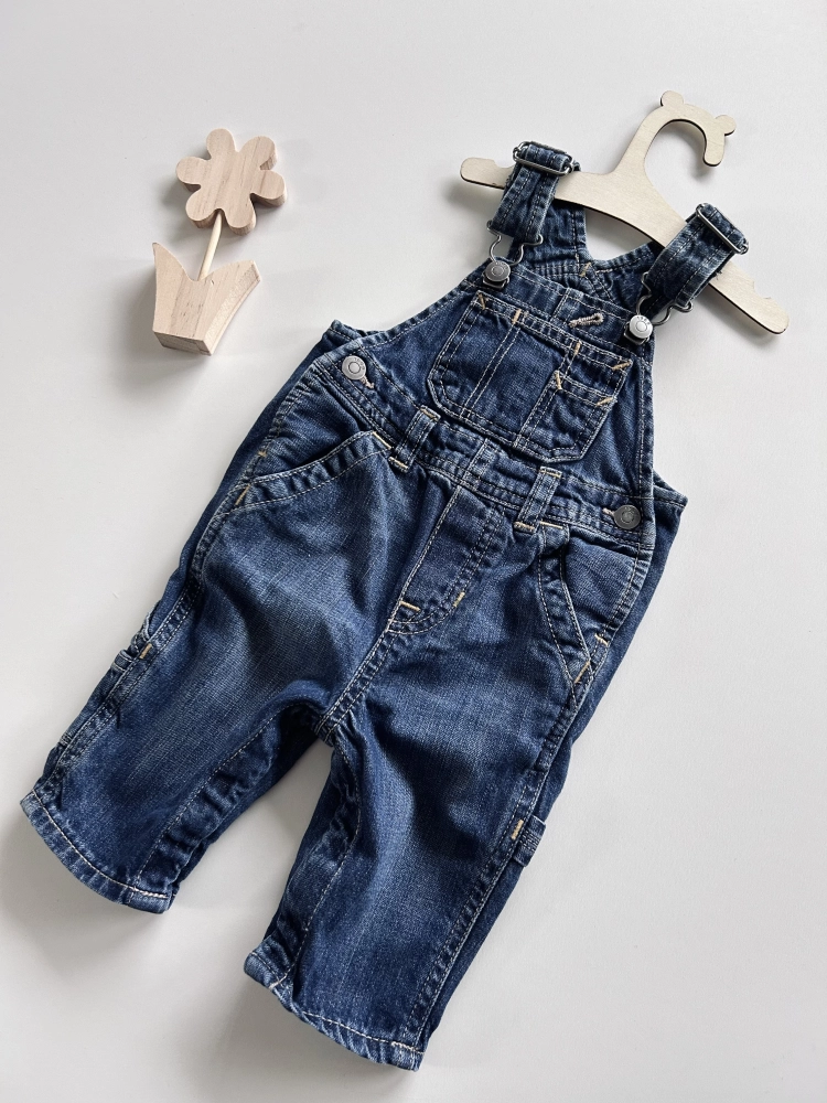 Ogrodniczki jeansowe 68 cm GAP