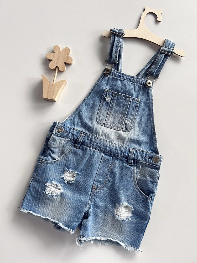 Ogrodniczki jeansowe 116 cm Kappahl