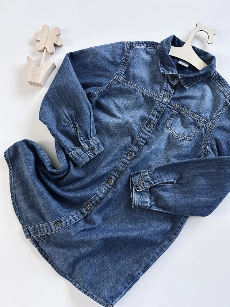 Sukienka jeansowa 122 cm Next