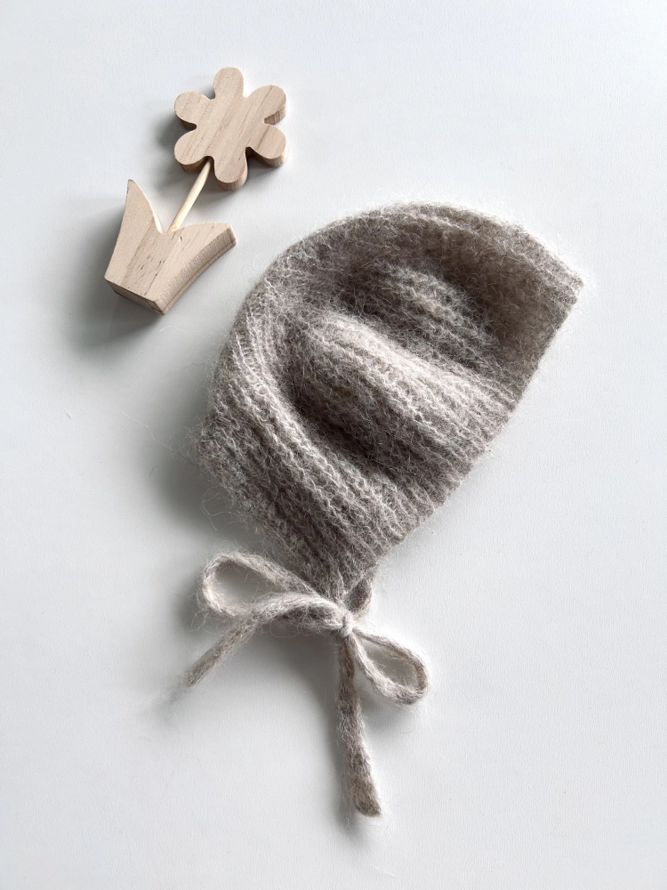 Czapka 2-3 lata Alpaka, Jedwab Handmade Unisex