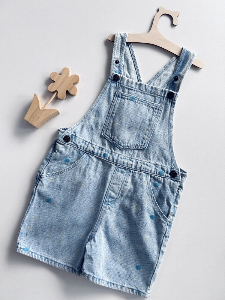 Ogrodniczki jeansowe 98 cm Zara