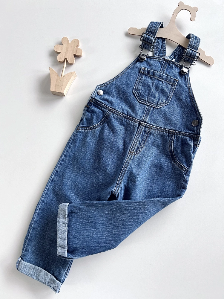 Ogrodniczki jeansowe 86 cm M&S