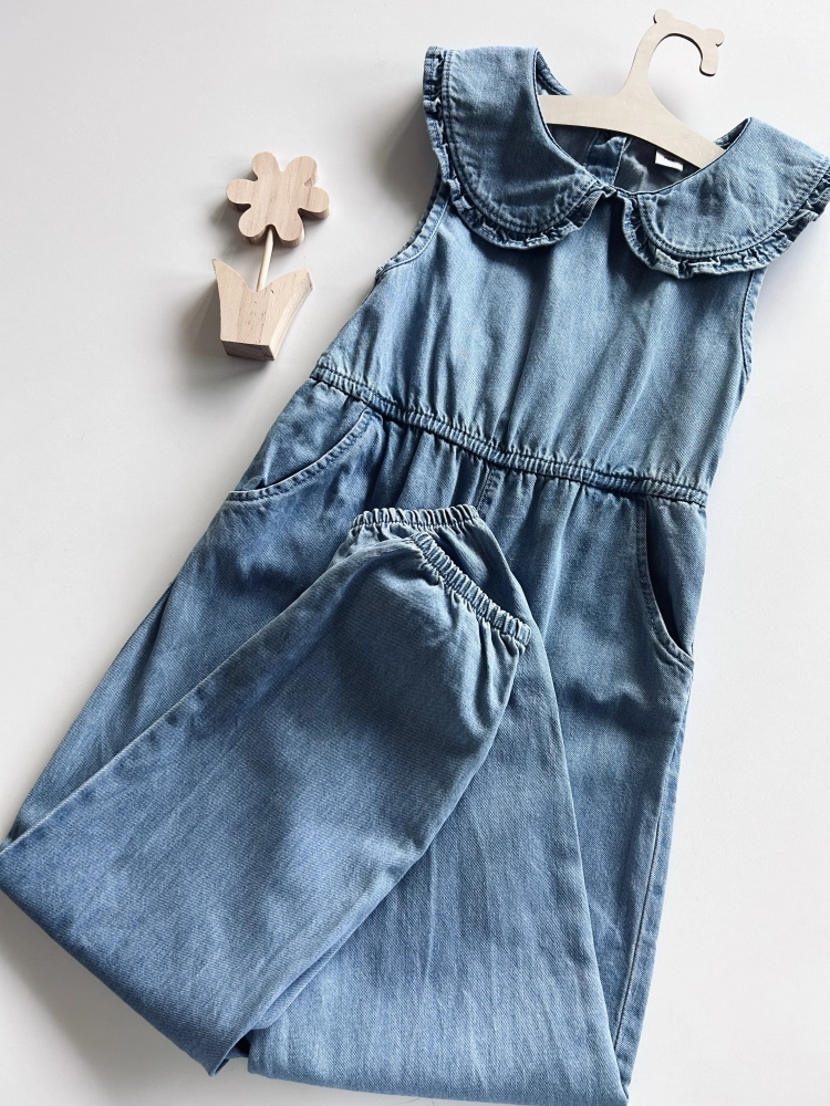 Kombinezon jeansowy 116-122 cm Tu