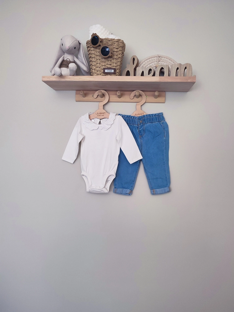 Body, Spodnie jeansowe 62 cm H&M, Fred&Flo