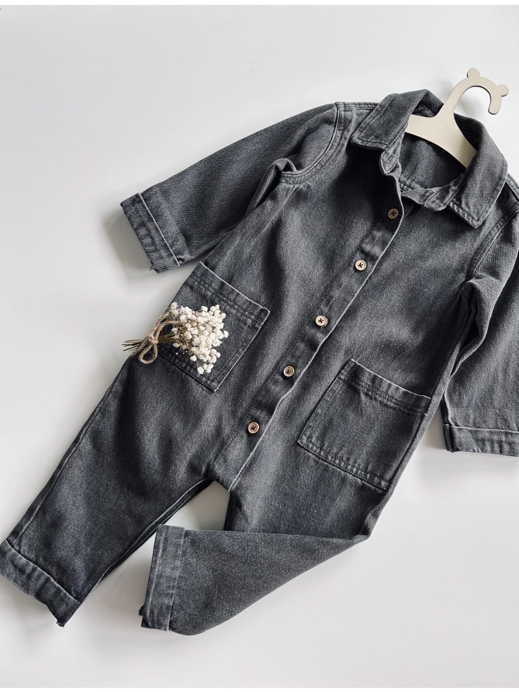 Kombinezon jeansowy 74-80 cm Tu Unisex
