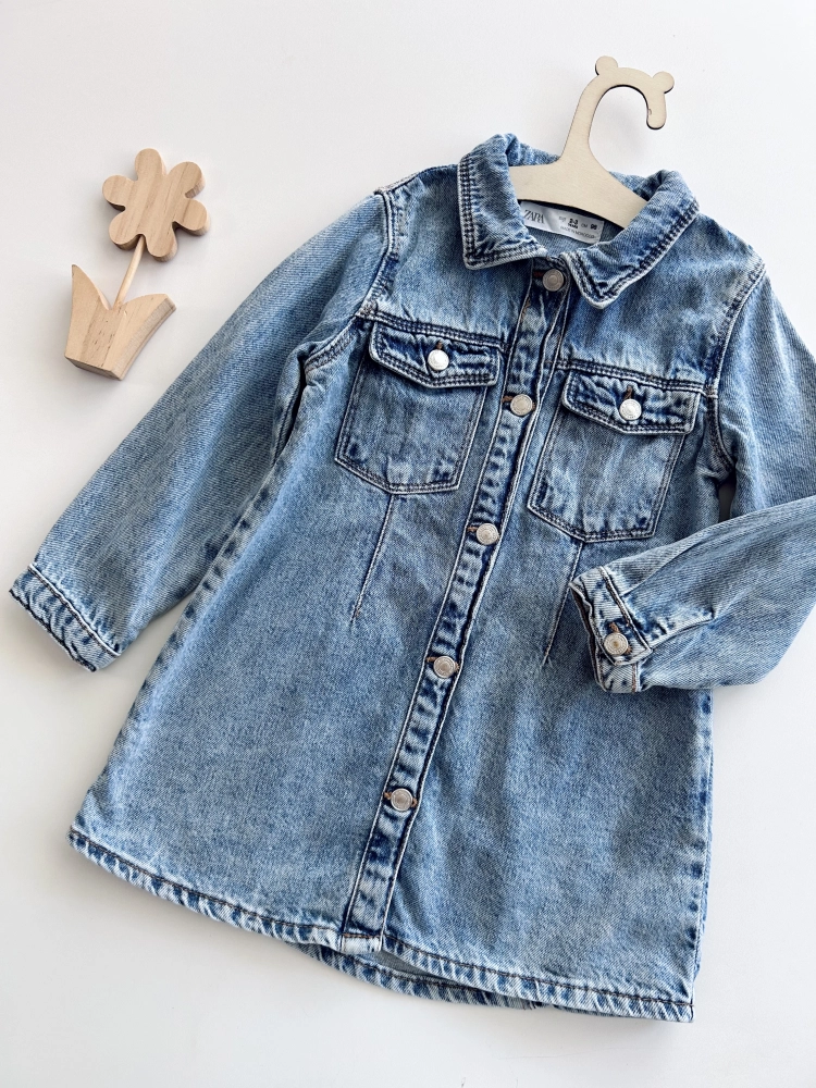 Sukienka jeansowa 98 cm Zara